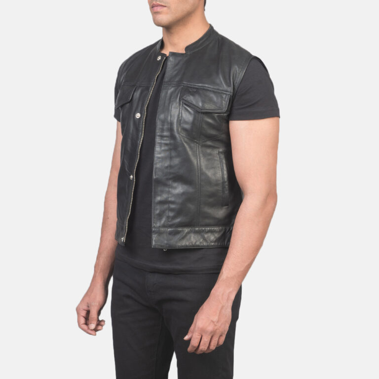 Mens Atlas Moto Black Leather Vest_3614-3-1618223669593